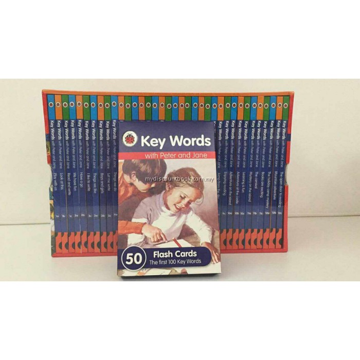Ladybird Key Words with Peter and Jane 36 Hardback Books Complete