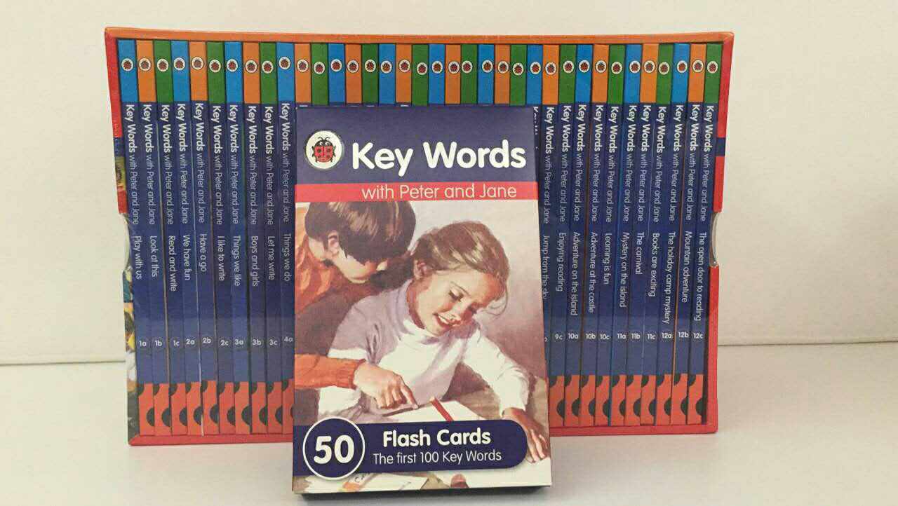 Ladybird Key Words with Peter and Jane 36 Hardback Books Complete